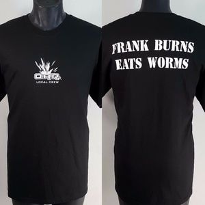 Rare O.A.R. Band T Shirt XL Frank Burns Eats Worms MASH Crew Tee